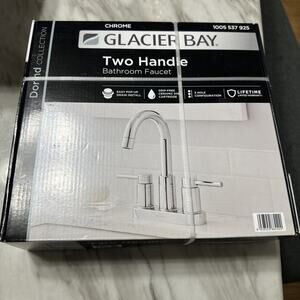 *Glacier Bay Dorind 4 in. Centerset 2-Handle High-Arc Bathroom Faucet in Chrome